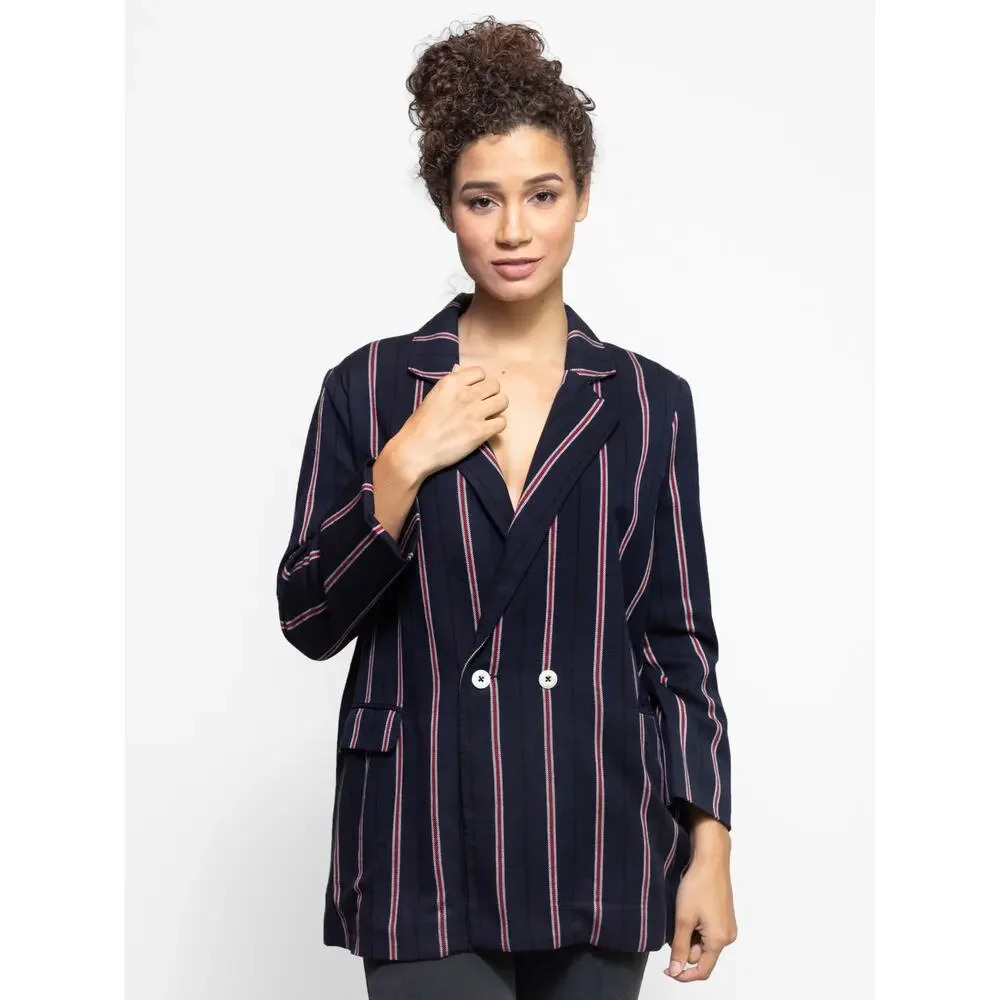The Great - Academy Blazer Striped Size 1 (Small) NWT